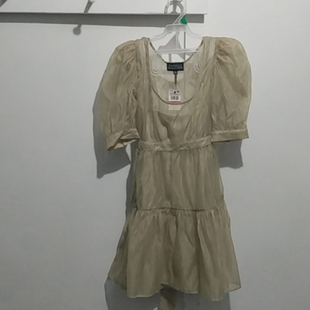 DANIELLE BERNSTEIN Cream Mini Dress